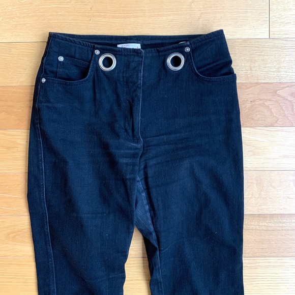 Miaou Black Straight Leg Jeans with Belt - Picture 12 of 13